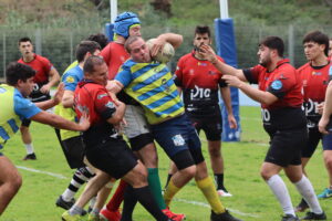 El CR Bahía’89-La Taberna del Loco remonta y se impone a Moguer en una nueva jornada en la Liga Amateur de Rugby (45-35)
