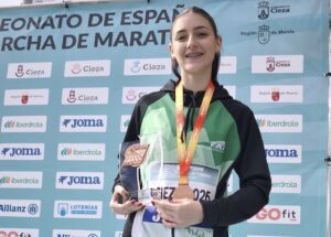 Helena Díaz, del CA Bahía de Algeciras, bronce con Andalucía en el Campeonato de España de Marcha de Maratón