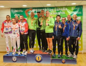Dos medallas de bronce para el Club Atletas Veteranos Algeciras en el Nacional de Short Track de Antequera