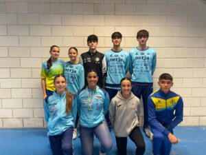 Las algecireñas María Morales (Nerja) y Marina Delgado (Valencia), campeonas de Andalucía Sub-20 de Short Track