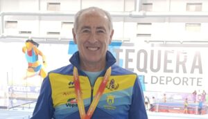 Antonio Crespo, del CA Bahía de Algeciras, doble finalista en el Campeonato de Europa Máster de Short Track