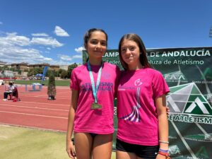 Paula Racero, del CA La Inmaculada, campeona de Andalucía Sub-16 en salto de Longitud con marca personal