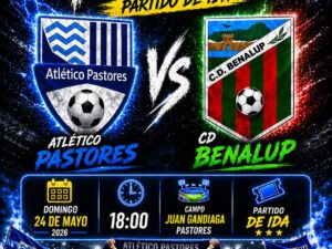El CD Atlético Pastores Algeciras recibirá al Club Deportivo Benalup el domingo a las 18:00 horas