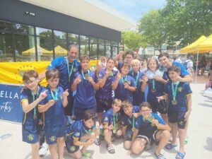 El equipo alevín del Club Waterpolo Emalgesa Algeciras, flamante campeón de la Liga Andaluza (9-6)