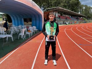 El algecireño Antonio Ángel Arjona, del CA Bahía de Algeciras, campeón de España con Andalucía en el Nacional Sub-16