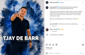 El delantero gibraltareño Tjay De Barr hace historia: traspasado por el Lincoln Red Imps al OFK Belgrado por 70.000 euros
