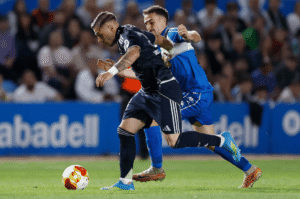 Descalabro, en el 90′, del Real Madrid Castilla del algecireño Álvaro Leiva en la ‘Nova Creu Alta’ de Sabadell: 3-0