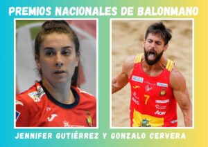 Los algecireños Gonzalo Cervera y Jennifer Gutiérrez, reconocidos por la Real Federación Española de Balonmano
