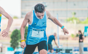 Alejandro Téllez Delgado, del Club Atletismo Linense, segundo en el Meeting Internacional de Málaga