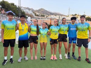 Elena Ruiz Porras, del CA Bahía de Algeciras, campeona de Andalucía Sub-18 en Nerja en la prueba de los 400 metros