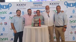 Presentado en la Caseta Municipal el 34º Trofeo ‘Ciudad de La Línea’ que se jugarán Real Betis y Olympique de Lyon