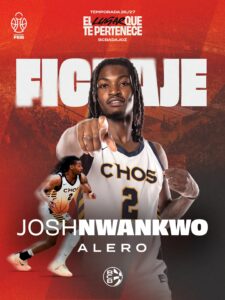 El BCBadajoz, primer rival del CB Algeciras, sigue reforzándose de cara al nuevo curso: llega Josh Nwankwo