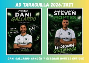 Dani Gallardo y Steven Montes se unen al ambicioso proyecto 26/27 de la AD Taraguilla en Primera Andaluza