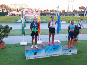 La algecireña Ana Alba Ruiz, del Unicaja Atletismo, medalla de plata en el Campeonato de Andalucía Absoluto