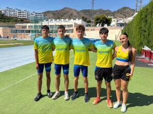 Dos medallas de oro y otras tantas de bronce para el Club Atletismo Bahía de Algeciras en el Andaluz Sub-20 en Nerja