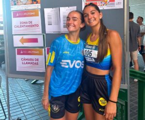 Elena Ruiz y Leire Jiménez, del CA Bahía de Algeciras, rozan el podio en el Campeonato de España Sub-18 en Castellón