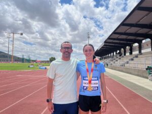 La atleta barreña Ana Prieto, campeona de España por décima vez consecutiva y con récord del campeonato Sub-23