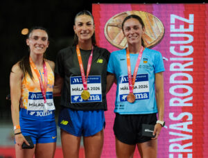 La atleta barreña Ana Prieto, del Diputación de Valencia, medalla de bronce en el Campeonato de España absoluto