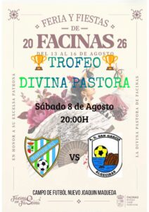 Facinas CF y AD San García se disputarán el próximo sábado la nueva edición de un clásico, el Trofeo ‘Divina Pastora’