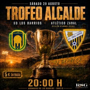 Unión Deportiva Los Barrios-Atlético Zabal Linense, este próximo sábado con el Trofeo ‘Alcalde de la Villa’ en juego