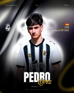 La RB Linense firma al joven centrocampista Pedro López, de 17 años, y procedente del juvenil de la UD Torre del Mar