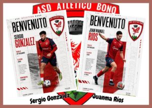 Los algecireños Juanma Ríos y Sergio González emprenden la aventura italiana: fichan por la ASD Atletico Bono