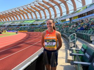 La atleta algecireña Ana Alba Ruiz, semifinalista en el Mundial Sub-20 con el relevo 4×400 femenino