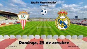 El Algeciras CF recibirá al Real Madrid Castilla de Álvaro Leiva el próximo domingo 25 de octubre a las 16:30 horas