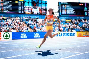 La barreña Ana Prieto Benítez se queda a una centésima de la medalla de bronce en los XX Juegos del Mediterráneo
