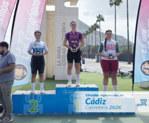 La joven ciclista algecireña Naiara Garnica Tierra, del Andalucía Nature, medalla de plata en la Copa de Andalucía
