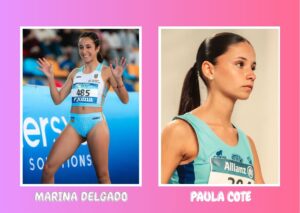 Las atletas algecireñas Marina Delgado y Paula Cote compiten con sus equipos en el Nacional de Clubes Sub-20