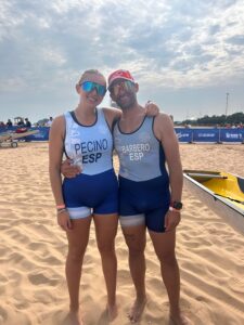 Antonio Javier Barbero y Paula Giannina Pecino, del CRM La Línea, acaban en el puesto 17 en el Mundial de Remo de Mar