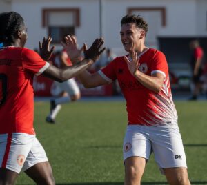Entretenida tarde de goles (4-4) en el derbi entre los filiales de Club Deportivo San Roque y Unión Deportiva Los Barrios
